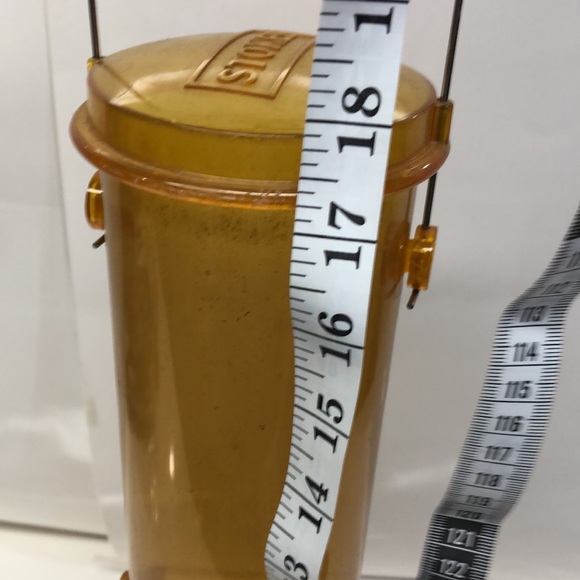 Stokes Select Plastic Tube Bird Feeder: Yellow - Picture 10 of 10